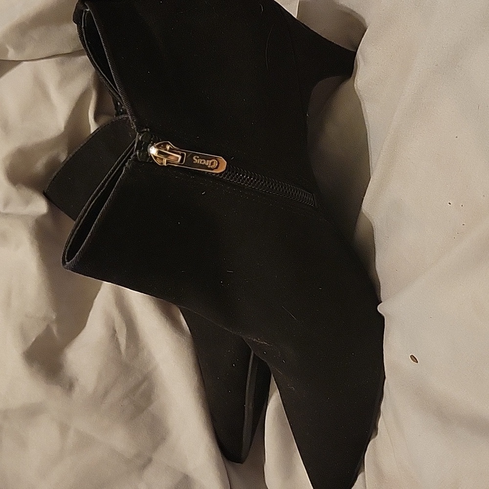 Sam Edelman Circus Mini Boot Kirby Black Micro 8.5 Ankle Kitten Heel